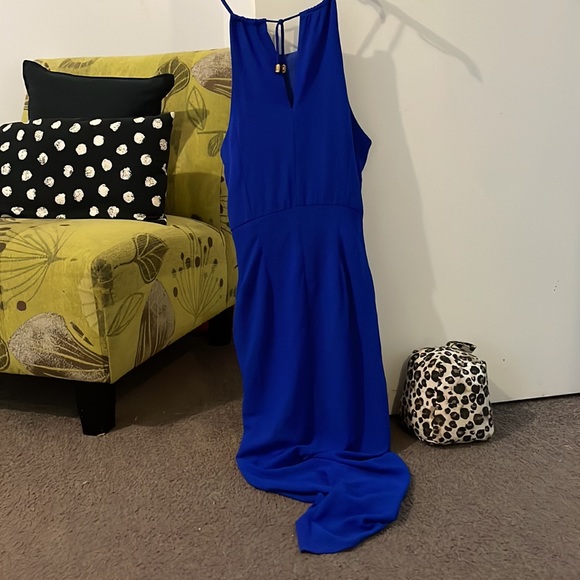 Lovely blue dress size 10 - Picture 2 of 3